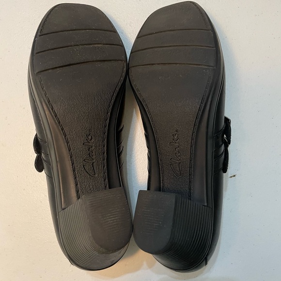 Clarks Bendables Maryjane Women's Black Double Strap Shoes Size 10W SB-V (Nov) - Picture 9 of 9
